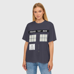 Женская футболка oversize 3D Doctor Who - фото 2