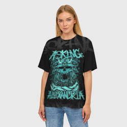 Женская футболка oversize 3D Asking Alexandria - фото 2