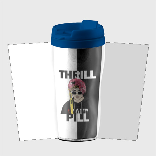Термокружка-непроливайка Thrill pill, цвет синий - фото 2