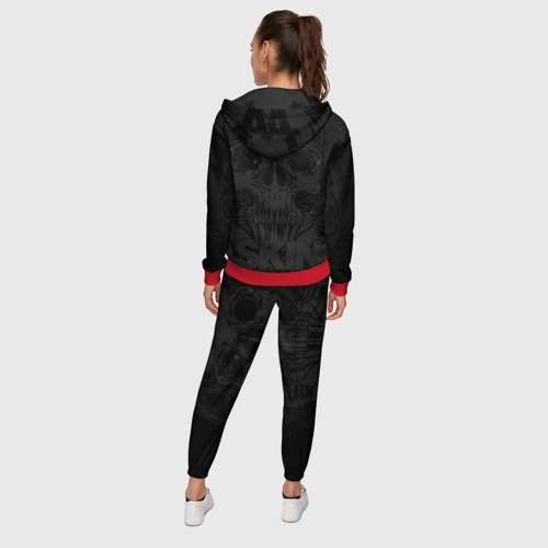 Женский костюм 3D с принтом Asking Alexandria, вид сзади #2