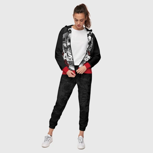 Женский костюм 3D с принтом Asking Alexandria, фото на моделе #1