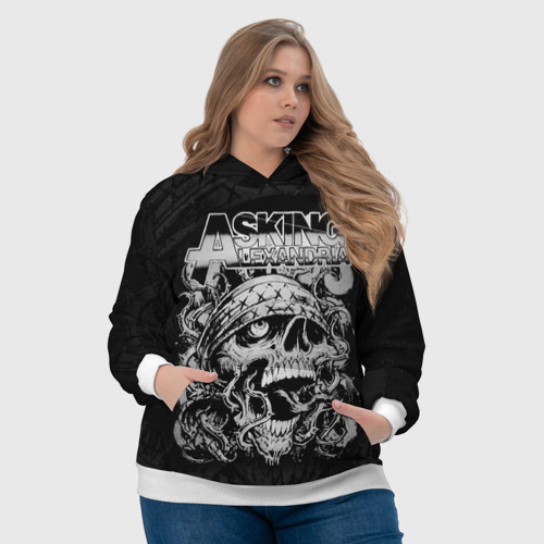 Женская толстовка 3D Asking Alexandria, цвет 3D печать - фото 6