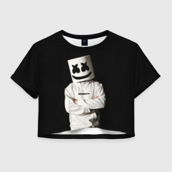 Женская футболка Crop-top 3D Marshmello