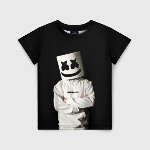 Детская футболка 3D Marshmello, цвет 3D печать