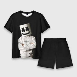 Мужской костюм с шортами 3D Marshmello