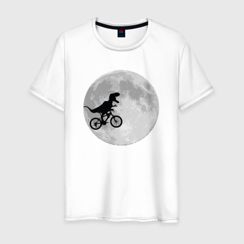 Мужская футболка хлопок T-rex Riding a Bike