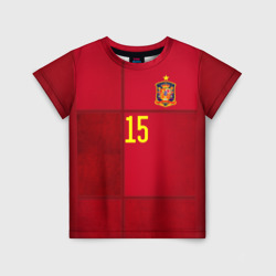 Детская футболка 3D Ramos home Euro 2020