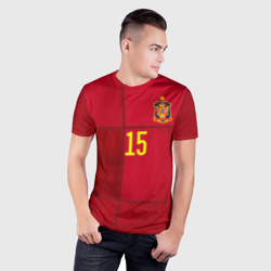 Мужская футболка 3D Slim Ramos home Euro 2020 - фото 2