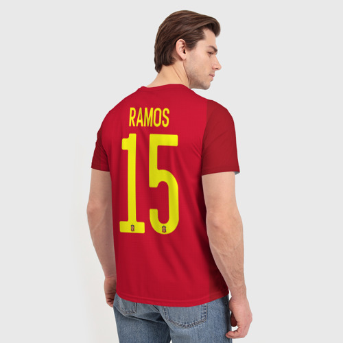 Мужская футболка 3D Ramos home Euro 2020 - фото 4