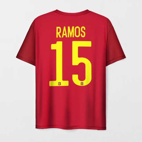 Мужская футболка 3D Ramos home Euro 2020 - фото 2