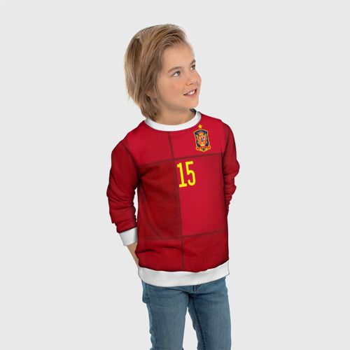 Детский свитшот 3D Ramos home Euro 2020, цвет 3D печать - фото 5