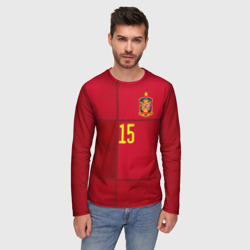 Мужской лонгслив 3D Ramos home Euro 2020 - фото 2