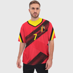 Мужская футболка oversize 3D De Bruyne home Euro 2020 - фото 2