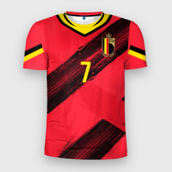 Мужская футболка 3D Slim De Bruyne home Euro 2020