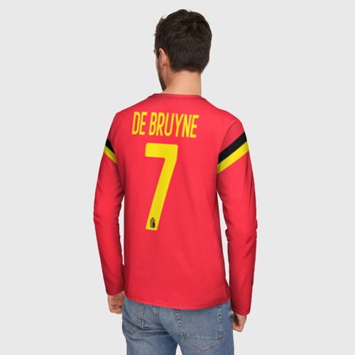 Мужской лонгслив 3D De Bruyne home Euro 2020, цвет 3D печать - фото 4