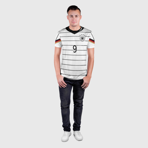 Мужская футболка 3D Slim Werner home EURO 2020, цвет 3D печать - фото 4