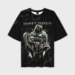 Мужская футболка oversize 3D Disturbed