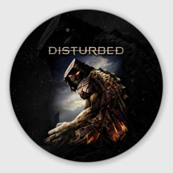 Круглый коврик для мышки Disturbed