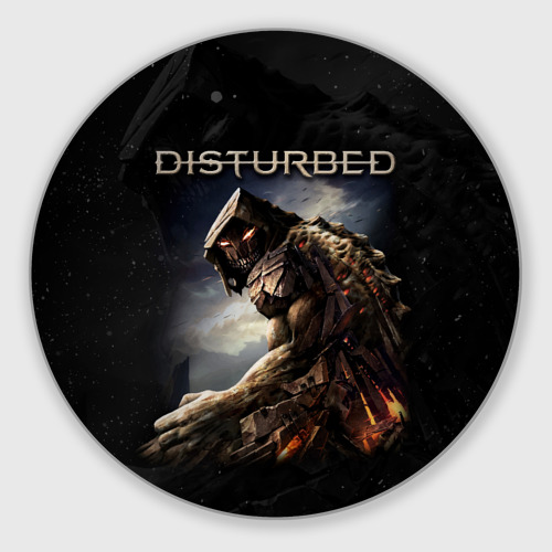 Круглый коврик для мышки Disturbed