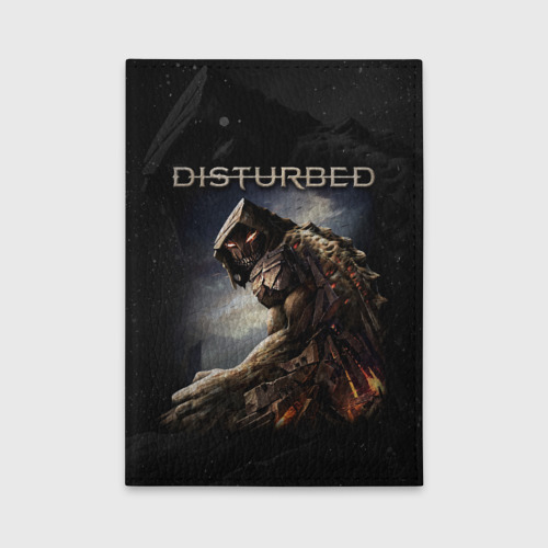 Обложка для автодокументов Disturbed, цвет красный