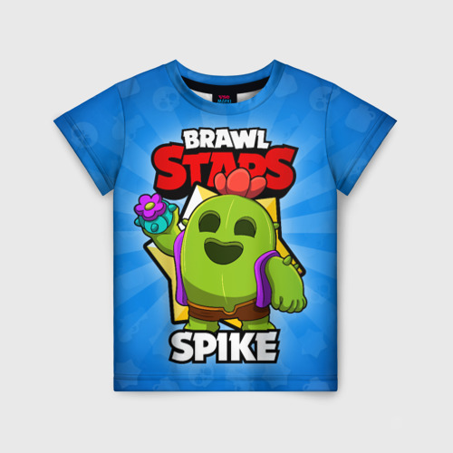 Детская футболка 3D BRAWL STARS SPIKE