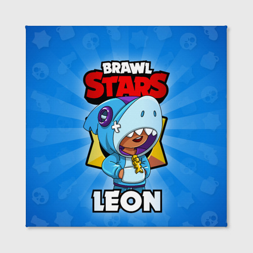 Холст квадратный BRAWL STARS LEON, цвет 3D печать - фото 2