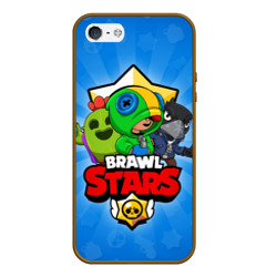 Чехол для iPhone 5/5S матовый Brawl Stars