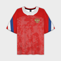 Мужская футболка oversize 3D Russia home Euro 2020