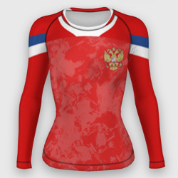 Женский рашгард 3D Russia home Euro 2020