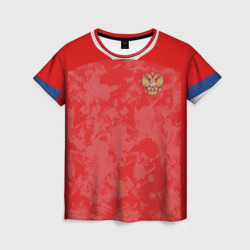 Женская футболка 3D Russia home Euro 2020