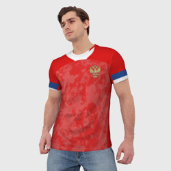 Мужская футболка 3D Russia home Euro 2020 - фото 2