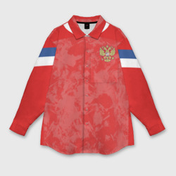 Мужская рубашка oversize 3D Russia home Euro 2020