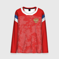 Мужской лонгслив 3D Russia home Euro 2020