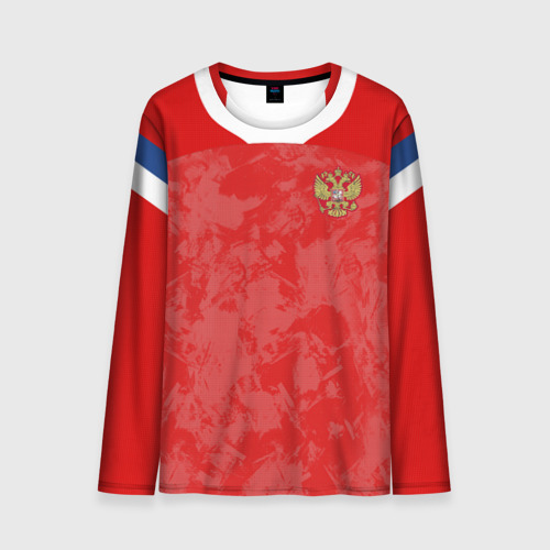 Мужской лонгслив 3D Russia home Euro 2020