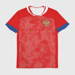 Мужская футболка 3D Russia home Euro 2020