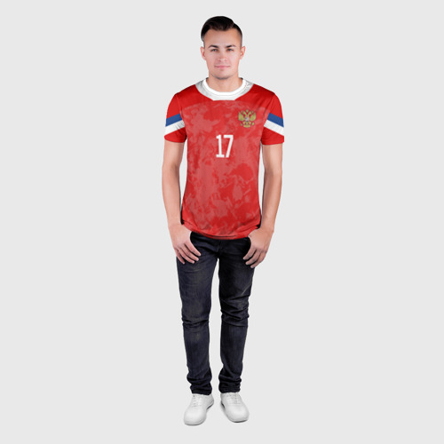 Мужская футболка 3D Slim Golovin home Euro 2020, цвет 3D печать - фото 4