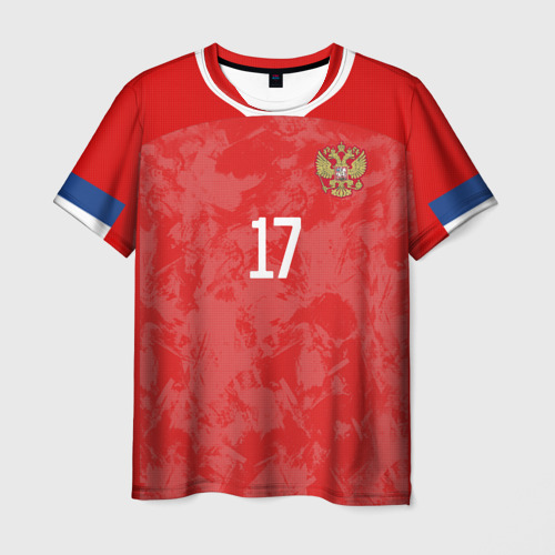 Мужская футболка с принтом Golovin home Euro 2020, вид спереди №1
