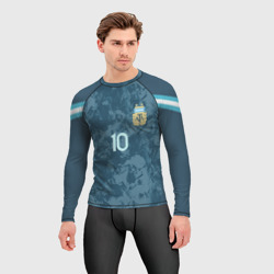 Мужской рашгард 3D Messi away Copa America 2020 - фото 2