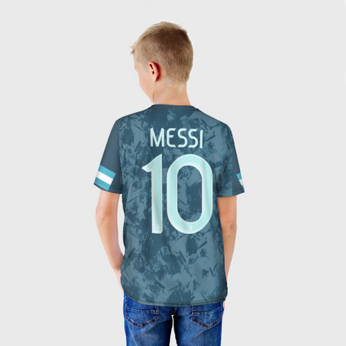 Детская футболка 3D Messi away Copa America 2020, цвет 3D печать - фото 4