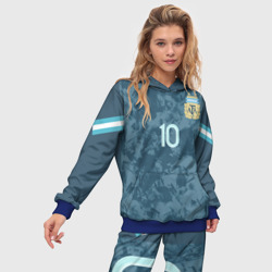 Женский костюм с толстовкой 3D Messi away Copa America 2020 - фото 2