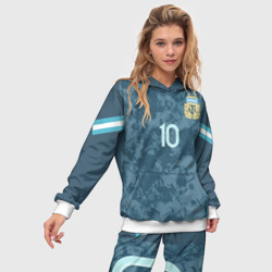 Женский костюм с толстовкой 3D Messi away Copa America 2020 - фото 2