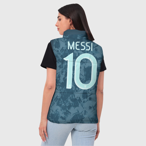 Женский жилет утепленный 3D Messi away Copa America 2020 - фото 4
