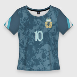 Женская футболка 3D Slim Messi away Copa America 2020