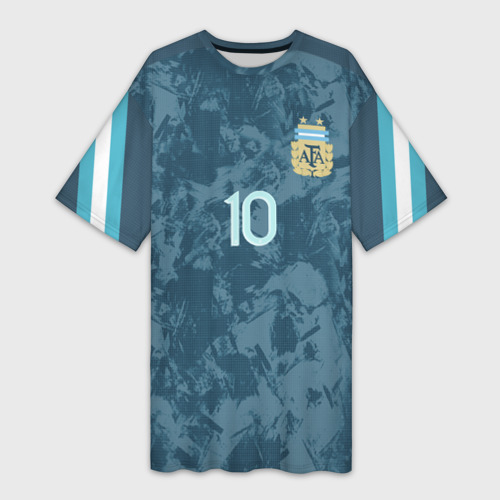 Платье-футболка 3D Messi away Copa America 2020, цвет 3D печать
