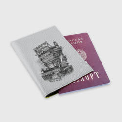Обложка для паспорта матовая кожа Hazbin Hotel - фото 2