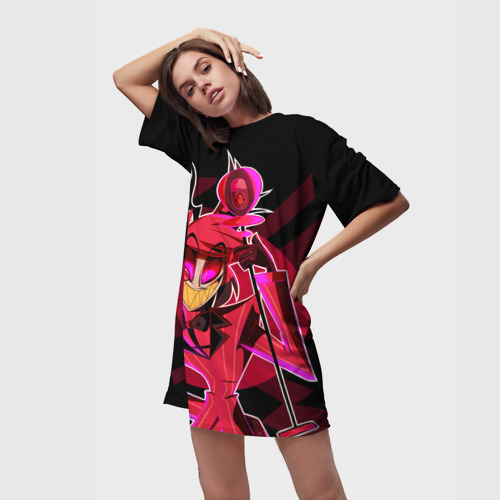 Платье-футболка 3D Отель Хазбин, цвет 3D печать - фото 3