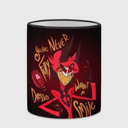 Кружка с полной запечаткой Отель Хазбин Аластор - you're never fully dressed without a smile - фото 2
