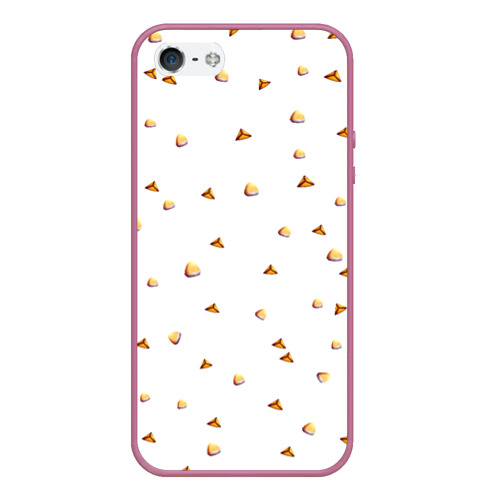 Чехол для iPhone 5/5S матовый Эчпочмачно, цвет розовый
