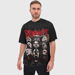 Мужская футболка oversize 3D Slipknot - фото 2