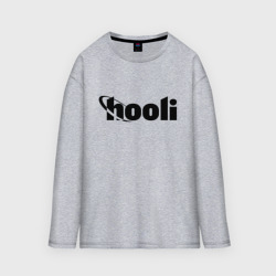 Мужской лонгслив oversize хлопок Силиконовая долина Hooli